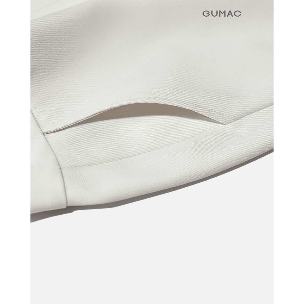 Quần Tây Nữ GUMAC Ống Suông Thanh Lịch Lưng Rời Hai Con Đỉa Chỉn Chu Hiện Đại QF11044