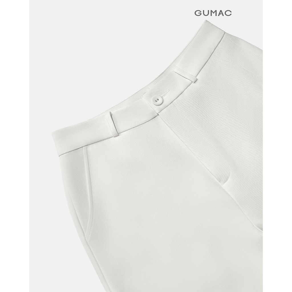 Quần Tây Nữ GUMAC Ống Suông Thanh Lịch Lưng Rời Hai Con Đỉa Chỉn Chu Hiện Đại QF11044