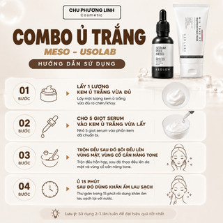 Combo Ủ Trắng Meso Usolab & Beglow CB0369 - Dưỡng Trắng, Phục Hồi, Căng Bóng Da Cao Cấp