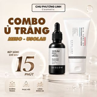 Combo Ủ Trắng Meso Usolab & Beglow CB0369 - Dưỡng Trắng, Phục Hồi, Căng Bóng Da Cao Cấp