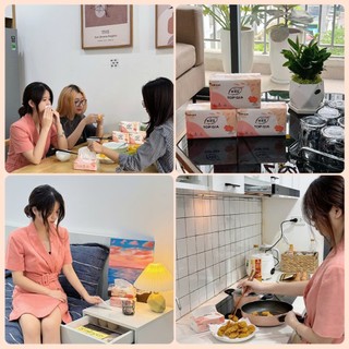 [KHĂN GIẤY KHỔ LỚN-SIÊU TIẾT KIỆM] Giấy ăn rút để bàn Top Gia, giấy sắc hạ cao cấp 4 lớp, dày dặn