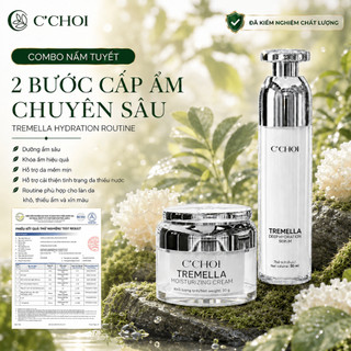 [MỚI] COMBO SERUM & KEM DƯỠNG NẤM TUYẾT C'CHOI – DƯỠNG ẨM, SÁNG DA, HỖ TRỢ CHỐNG NHĂN & LÀM MỜ DẤU HIỆU LÃO HÓA