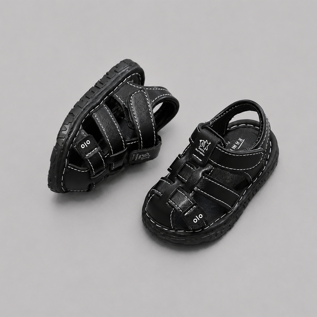 Dép Sandal Bé Trai Tập Đi Kidudids Sandal Đế Mềm Chống Trượt Mũi Kín Bảo Vệ Chân Size 16-20