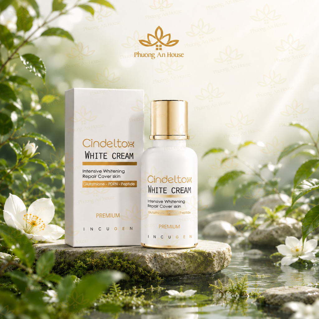 Kem dưỡng trắng da Cindel Tox White Cream Incuheal dưỡng, phục hồi da Hàn Quốc 50ml - PhuongAnHouse