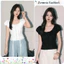 Áo kiểu nữ cổ vuông phối ren trễ vai tay phồng chất thô cotton mặc đi chơi dạo phố cafe HCOM27427