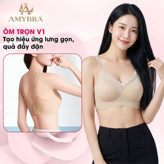[ AMYBRA HOTTREND ] Áo Ngực Nữ Cao Cấp Đúc Su Không Gọng Mút Mỏng 1Cm Êm Ái, Áo Lót Nữ Phối Ren Mềm Quyến Rũ A2606
