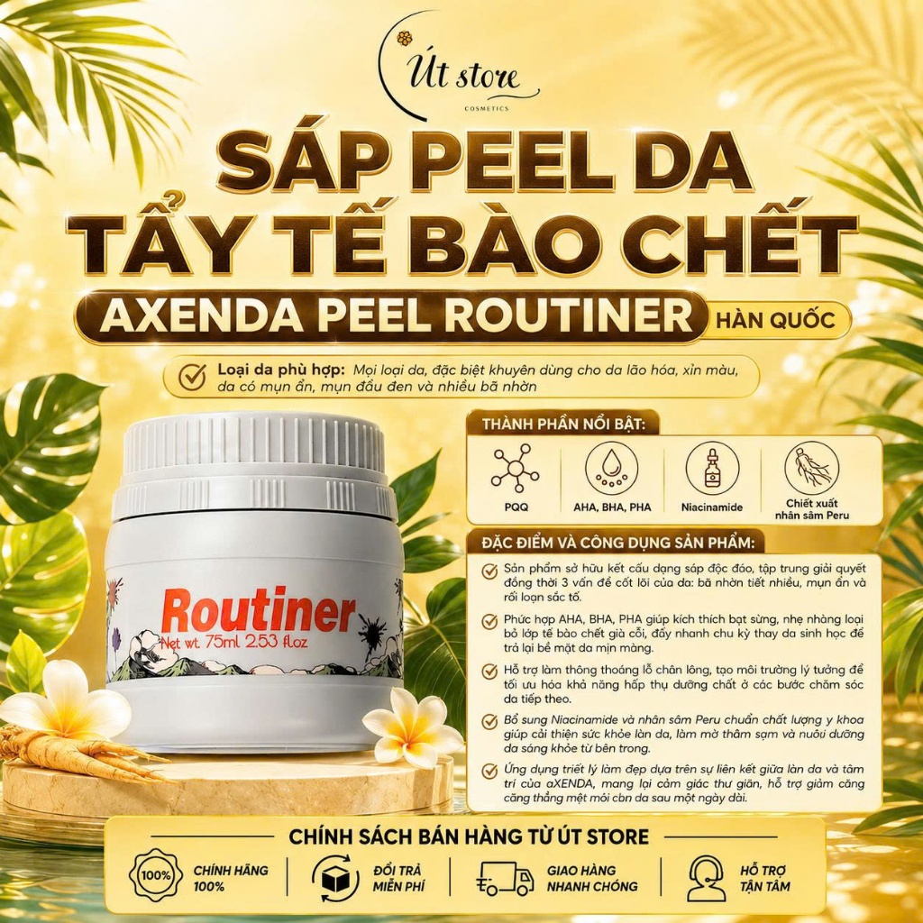 Sáp Peel Da Tẩy Tế Bào Chết Axenda Peel Routiner Hàn Quốc 75ml