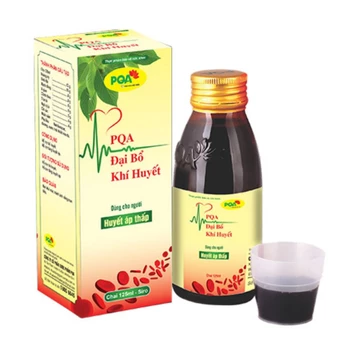 Đại bổ khí huyết PQA hỗ trợ tăng huyết áp dùng cho người huyết áp thấp 125ml