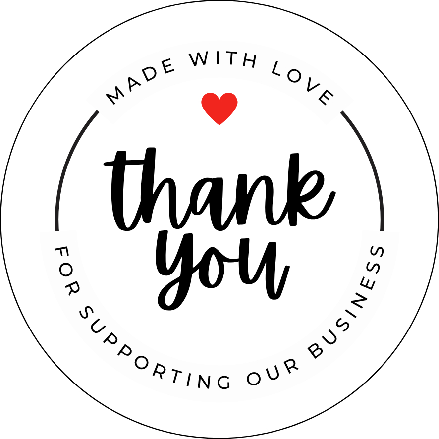 200 TEM CẢM ƠN TỰ DÍNH – STICKER THANK YOU DÁN HỘP, DÁN TÚI, ĐÓNG GÓI HÀNG HÓA (HÀNG THIẾT KẾ)