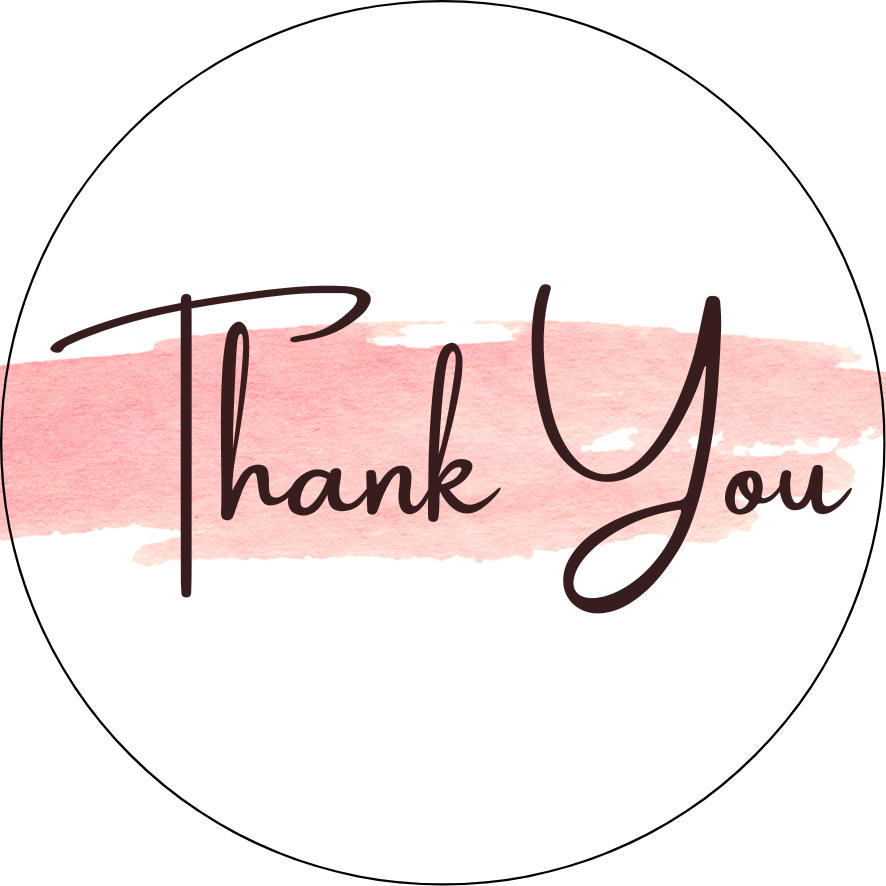 200 TEM CẢM ƠN TỰ DÍNH – STICKER THANK YOU DÁN HỘP, DÁN TÚI, ĐÓNG GÓI HÀNG HÓA (HÀNG THIẾT KẾ)