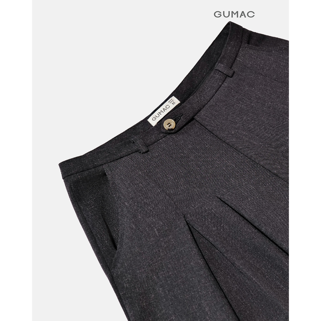 Quần Công Sở GUMAC Form Suông Rộng Túi Xéo Tiện Lợi Phong Cách Thanh Lịch QG04072