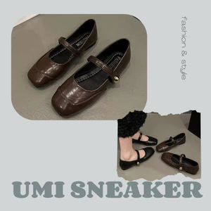 Giày Bệt Mary Jane Nữ Da Mềm, Giày Búp Bê Quai Cài Thanh Lịch Đi Học Đi Chơi N08.
