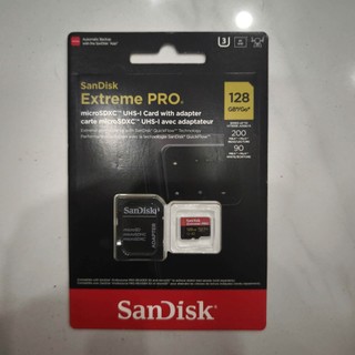 Thẻ Nhớ MicroSDXC SanDisk Extreme Pro 128GB A2 V30 U3 4K đọc 200MB/s, ghi 90MB/s (Đen)