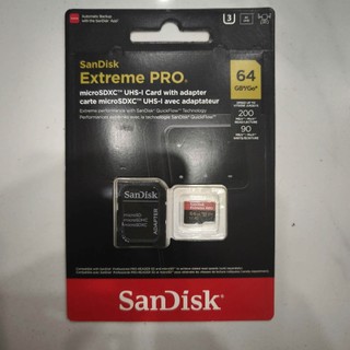 Thẻ Nhớ MicroSDXC SanDisk Extreme Pro 64GB A2 V30 U3 4K đọc 200MB/s, ghi 90MB/s - Phụ Kiện Nhất Tín