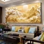 Tranh Phong Cảnh Thác Nước Núi Rừng Sơn Thuỷ Treo Phòng Khách Tráng Gương Cao Cấp - Tranh Nhật Chiếu Kim Sơn Khổ Lớn