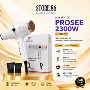 Máy Sấy Tóc Prosee Màu Trắng 2300W | Máy Sấy Tóc Công Suất Lớn Cho Salon & Gia Đình