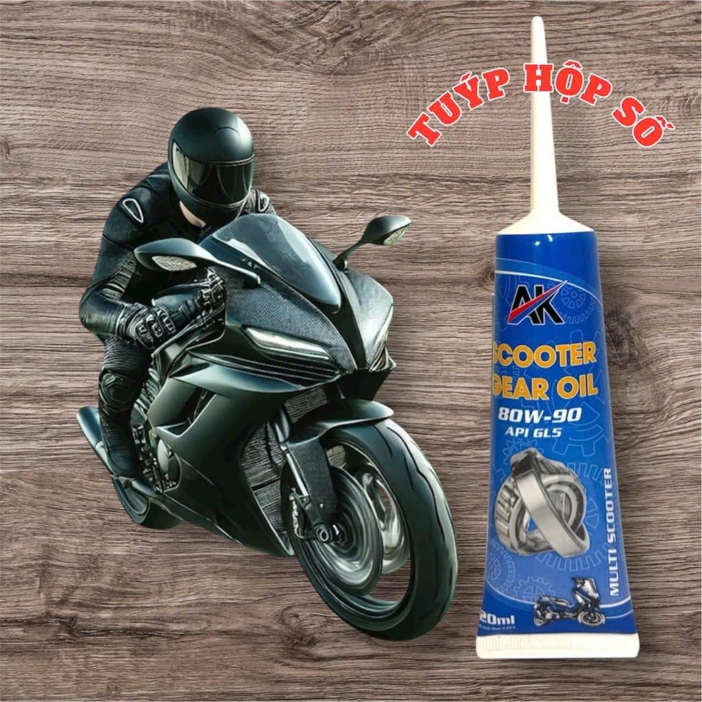 Nhớt Láp Xe Tay Ga AKLUBE Scooter Gear Oil GL5 80W90 120ml – Dầu Hộp Số Xe Ga Giúp Vận Hành Êm, Bảo Vệ Bộ Truyền Động