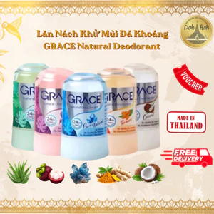 Lăn Nách Khử Mùi Đá Khoáng GRACE Natural Deodorant Kiểm Soát Mồ Hôi 70g - SHOP DẦU DOKRAK