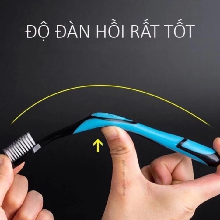 (HỘP 30 BÀN) CHẢI ĐÁNH RĂNG BOSSI THAN TRE HOẠT TÍNH - Bàn Chải Lông Mềm Chăm Sóc Răng Miệng Hằng Ngày