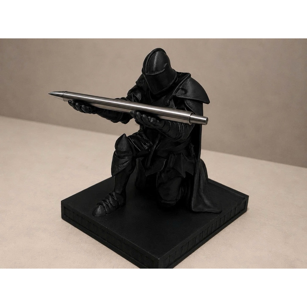 Mô Hình Hiệp Sĩ Giá Đỡ Cầm Bút Decor Bàn Làm Việc – Kệ Bút In 3D Trang Trí Góc Học Tập, Văn Phòng