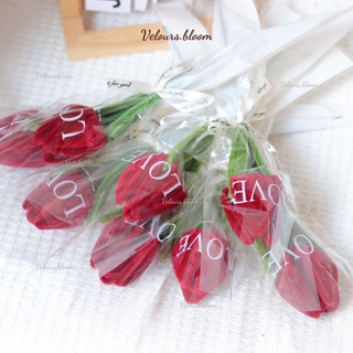 [Làm Sẵn/Set DIY] Hoa Tulip Kẽm Nhung Handmade Velours.bloom - Đầy Đủ Phụ Kiện + Video Hướng Dẫn