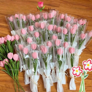 [Làm Sẵn/Set DIY] Hoa Tulip Kẽm Nhung Handmade Velours.bloom - Đầy Đủ Phụ Kiện + Video Hướng Dẫn