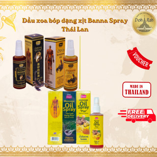Dầu xoa bóp dạng xịt Banna Spray oil 85ml  Thái Lan - SHOP DẦU DOKRAK