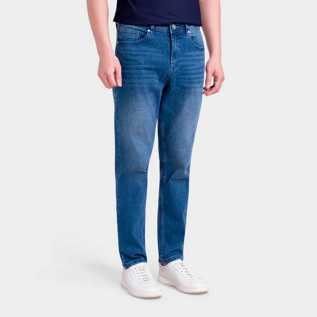 Quần jeans nam Hiệu Ứng Giặt Mài INSIDEMEN Regular Fit thoải mái tôn dáng mềm mại thấm hút tốt IJN002M0H0