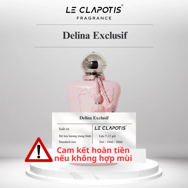 Nước hoa nữ Delina Exclusif | Nước Hoa Nữ EDP 10ml phong cách Nữ tính, Quyến rũ, Nổi bật, Sang trọng