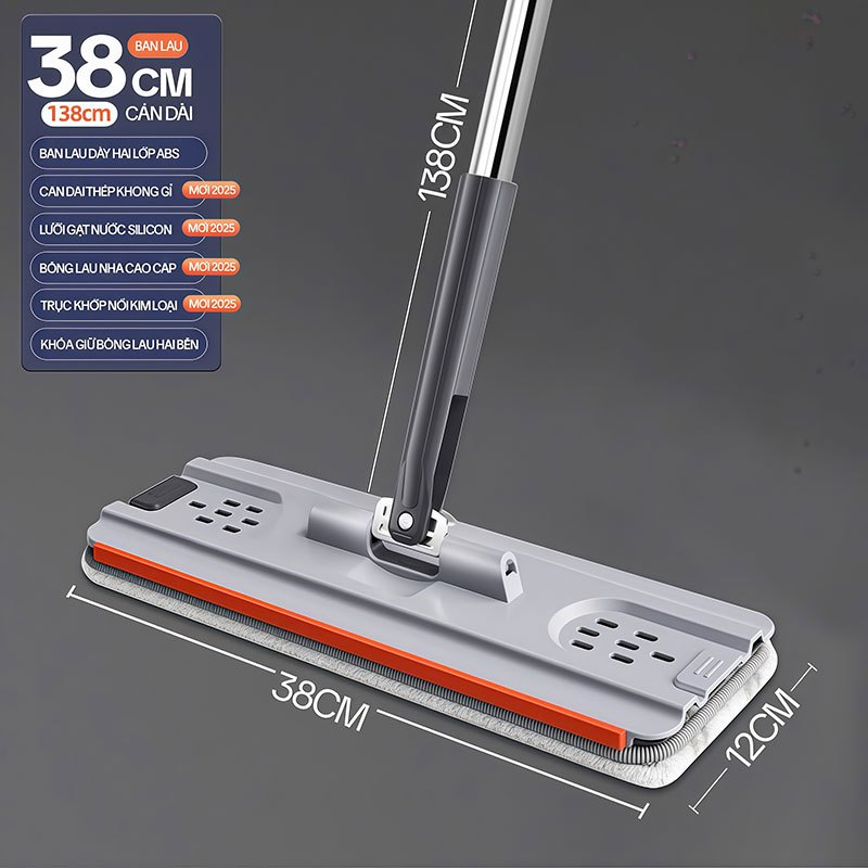 Cây Lau Nhà Thay Thế KITIMOP PRO MAX-2, Dùng Cho Cây Lau Nhà Tự Vắt KITIMOP PRO MAX (Không Bao Gồm Thùng Vắt)