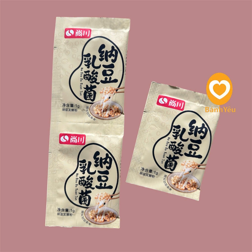 Men Natto Shangchuan Làm Đậu Tương Lên Men gói 1g/ Gói nhỏ tiện cho từng lần sử dụng/PL246