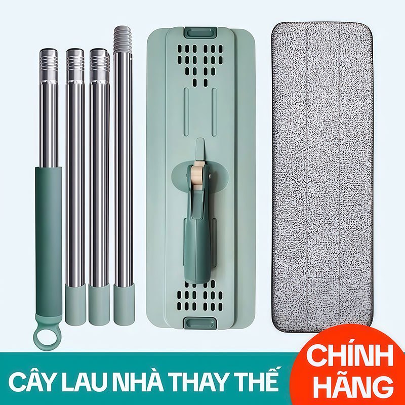 Cây Lau Nhà Thay Thế S1-1, Dùng Cho Cây Lau Nhà Tự Vắt KITIMOP C6 PLUS-PRO (Không Bao Gồm Thùng Vắt)