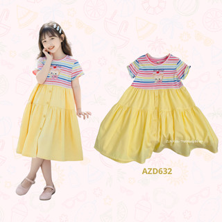 AZD632 Váy thun maxi bé gái mùa hè