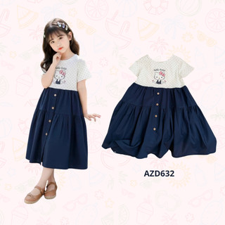 AZD632 Váy thun maxi bé gái mùa hè