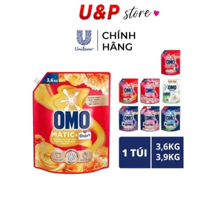 Nước Giặt OMO Matic Túi 3.6Kg, 3.9Kg