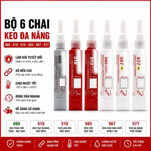 Keo Loc ti te làm kín ren ống kim loại chịu nhiệt độ cao 565 567 577 660 518 510 tuýp 50ml