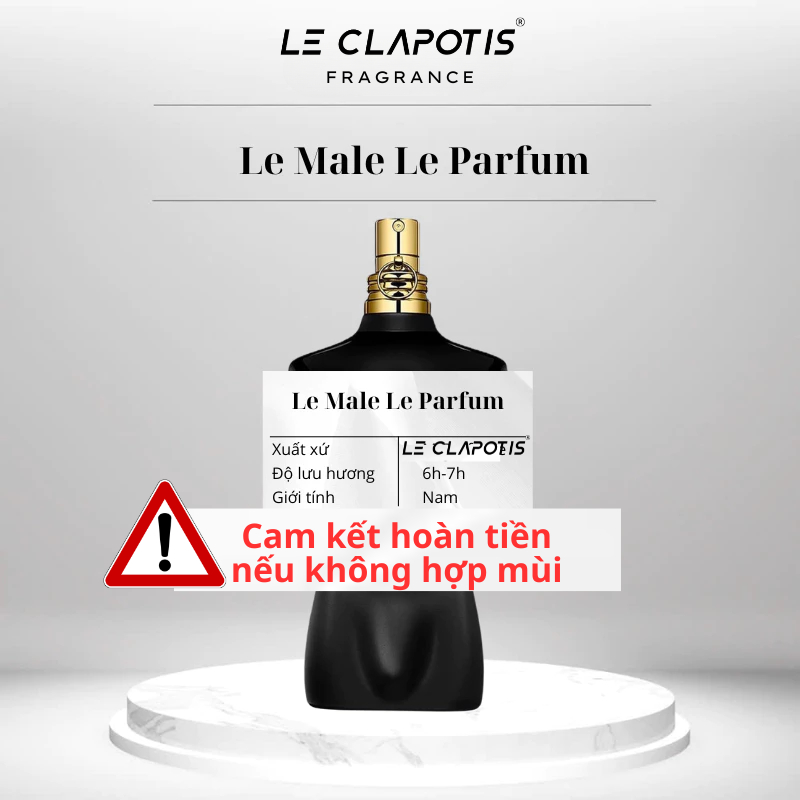 Nước hoa nam Le Male Le Parfum EDP dung tích 10ml phong cách Gợi cảm, Quyến rũ, Thu hút