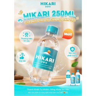 Thùng 24 Chai Nước Tinh Khiết Hirari 250ml - Chai Mini Tiện Lợi Cho Sự Kiện, Hội Nghị, Đám Tiệc