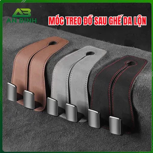 Bộ 2 Móc Treo Đồ Sau Ghế Ô Tô Chất Liệu Da Lộn Cao Cấp - An Bình Auto