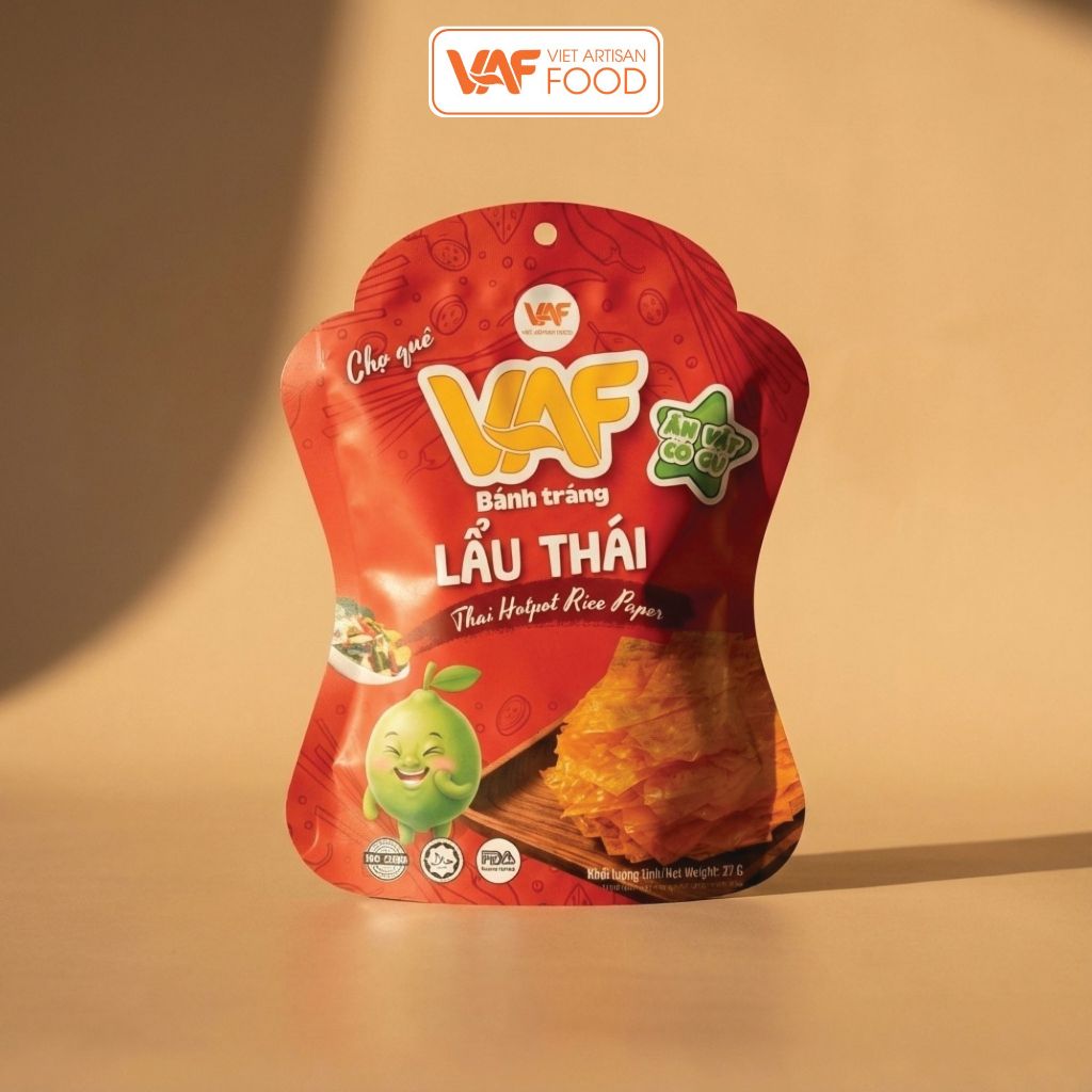 Combo 7 Gói Bánh Tráng VAF 27gr Rong Biển, Lẩu Thái, Phô Mai, Trứng Muối, Hành Phi, Bơ Tỏi, Muối Tỏi