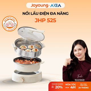 [Kèm khay nướng] Nồi lẩu điện đa năng Joyoung JHP-525 - Dung tích 5L - Hấp lẩu nướng 3 in 1 - Công suất 1600W