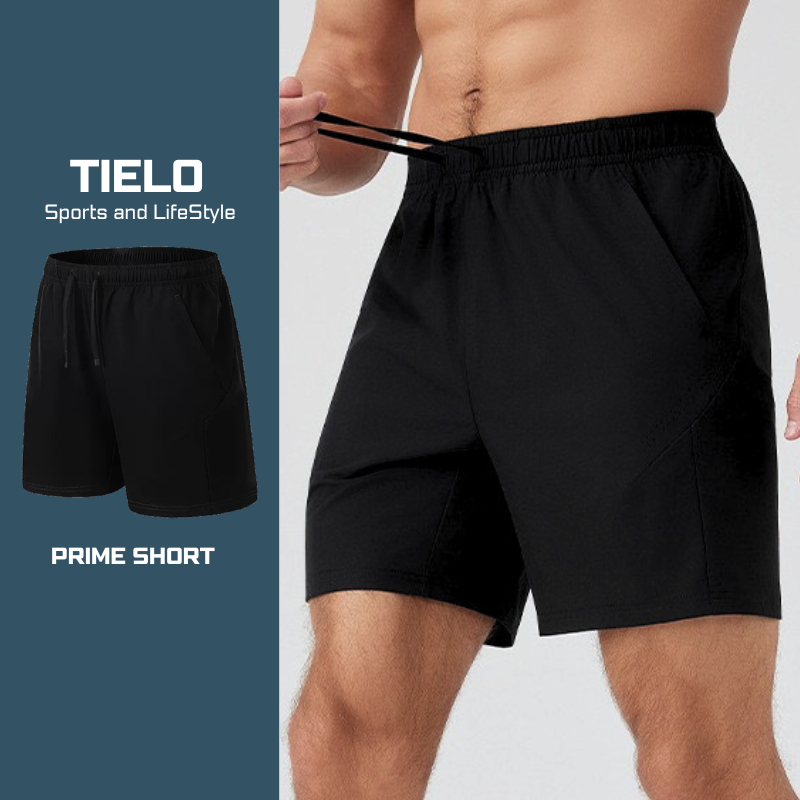 Quần short thể thao nam , Prime Short TIELO , thấm hút mồ hôi , thoáng mát , chạy bộ , pickleball , gym