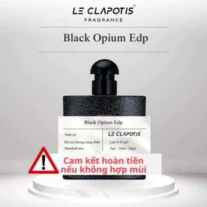 Nước hoa nữ Black Opium dung tích 10ml phong cách Ngọt ngào, Quyến rũ, Nổi bật, Bí ẩn