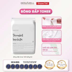 Bông Đắp Toner Kéo Giãn DERMABELL Hàn Quốc - Bông Lotion Đắp Mask, Bông Tẩy Trang