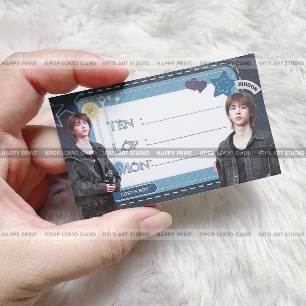 Set 10 cái nhãn vở C.O.R.T.I.S: Keonho, Seonghyeon, Juhoon, James, Martin - mua nhiều giảm giá