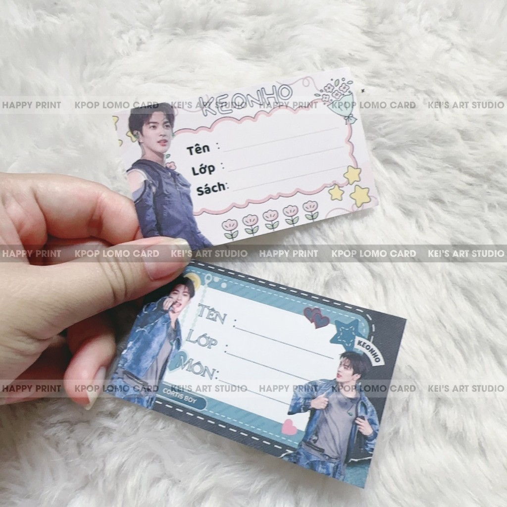 Set 10 cái nhãn vở C.O.R.T.I.S: Keonho, Seonghyeon, Juhoon, James, Martin - mua nhiều giảm giá