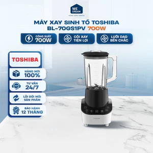 Máy Xay Sinh Tố Toshiba BL-70GS1PV 700W 2 Cối - Hàng Chính Hãng