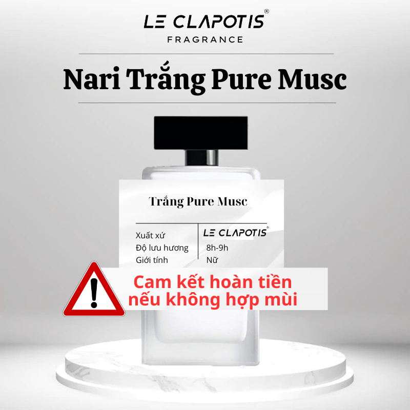 Nước hoa Trắng Pure Musc - Nước hoa Nữ hương Quyến rũ, thanh lịch, nữ tính