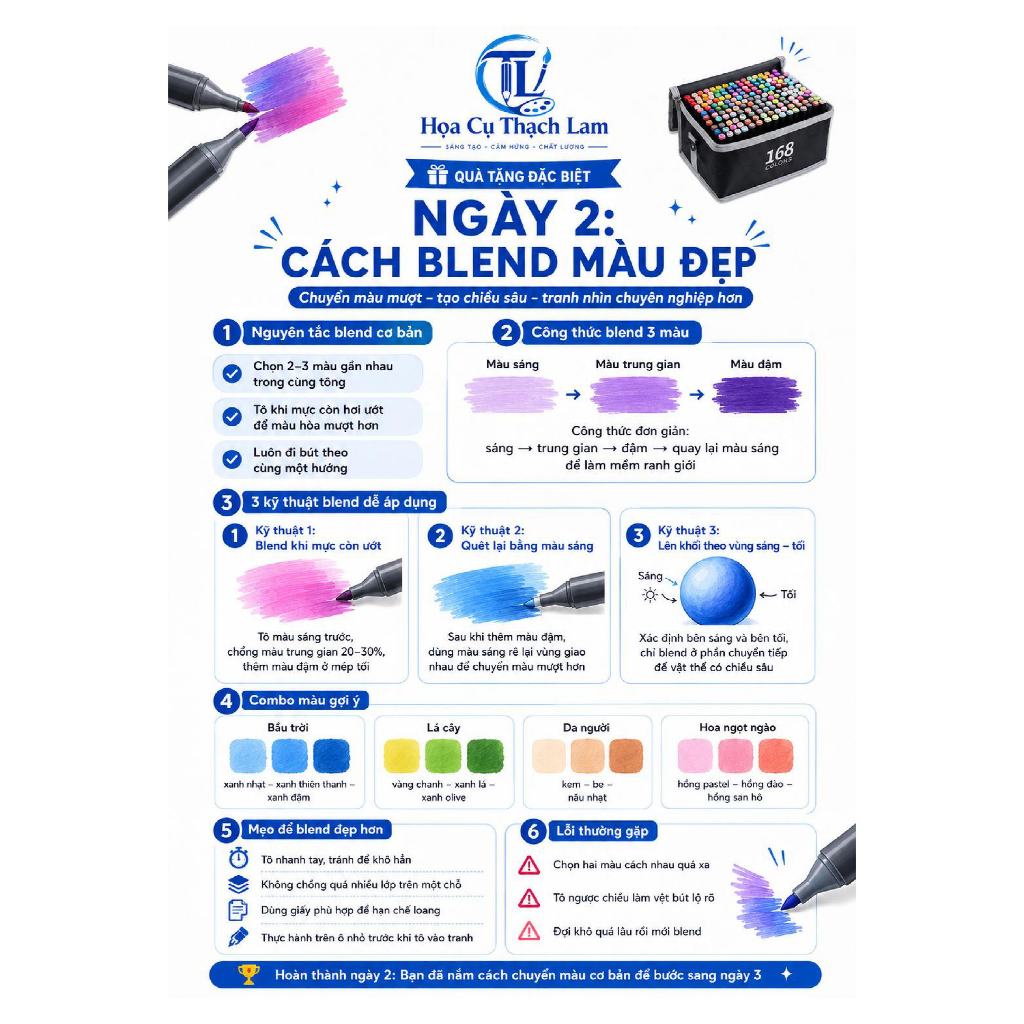 Khóa học nhà họa cụ thạch lam giảnh cho marker touch