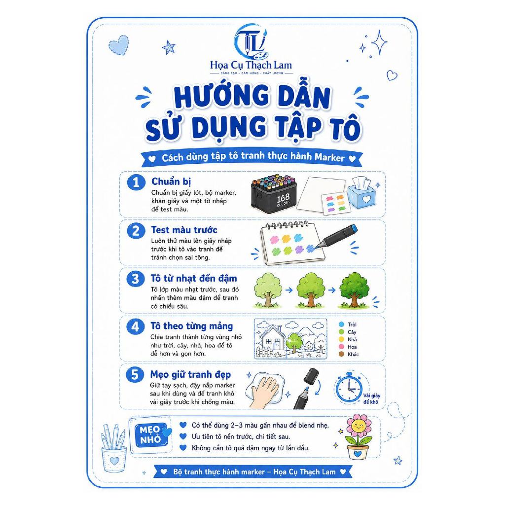 Khóa học nhà họa cụ thạch lam giảnh cho marker touch